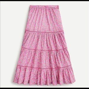 JCrew cotton midi skirt
